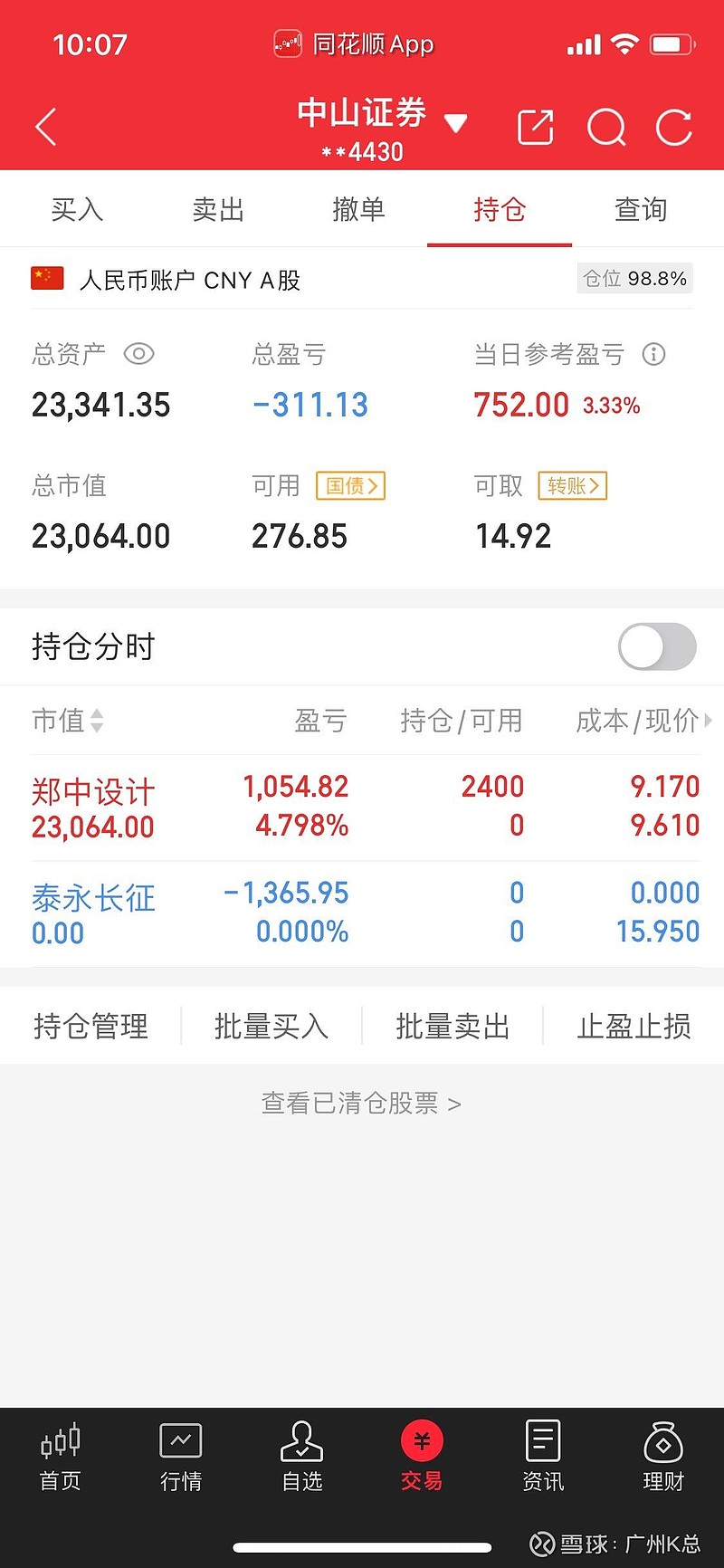 中山证券部(中山证券资管部) 中山证券部(中山证券资管部)